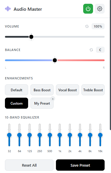 Audio Master preview